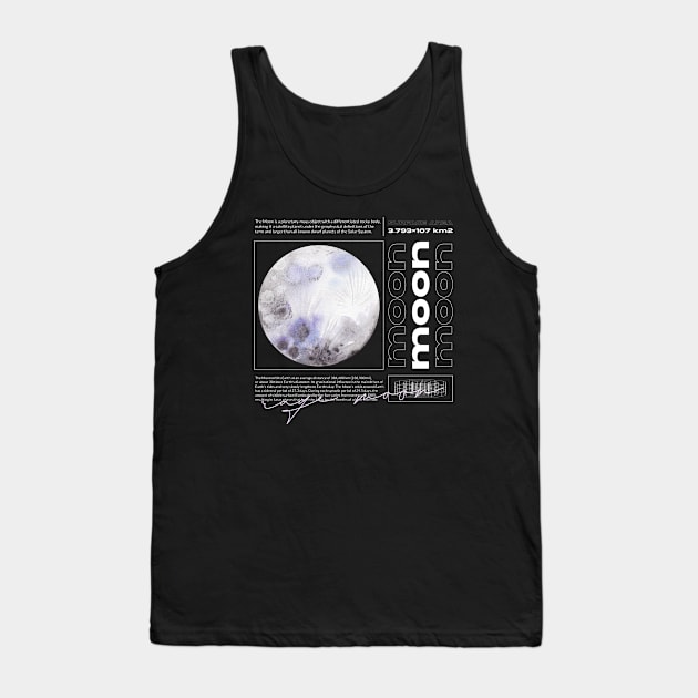 The Moon Planets Space Solar System Cosmos Galaxy Tank Top by Tip Top Tee's